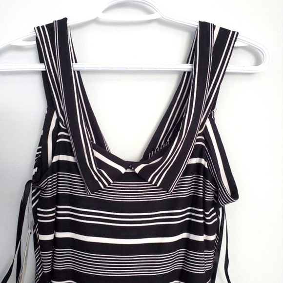 BCX Juniors' Striped Off-The-Shoulder Jumpsuit - Picture 12 of 15